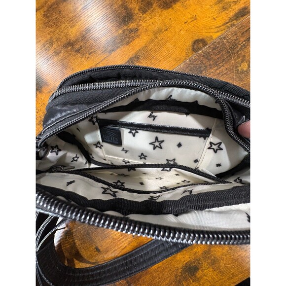 Lug COUPE Convertible Crossbody Bag  - Black With Embroidery - Picture 4 of 7